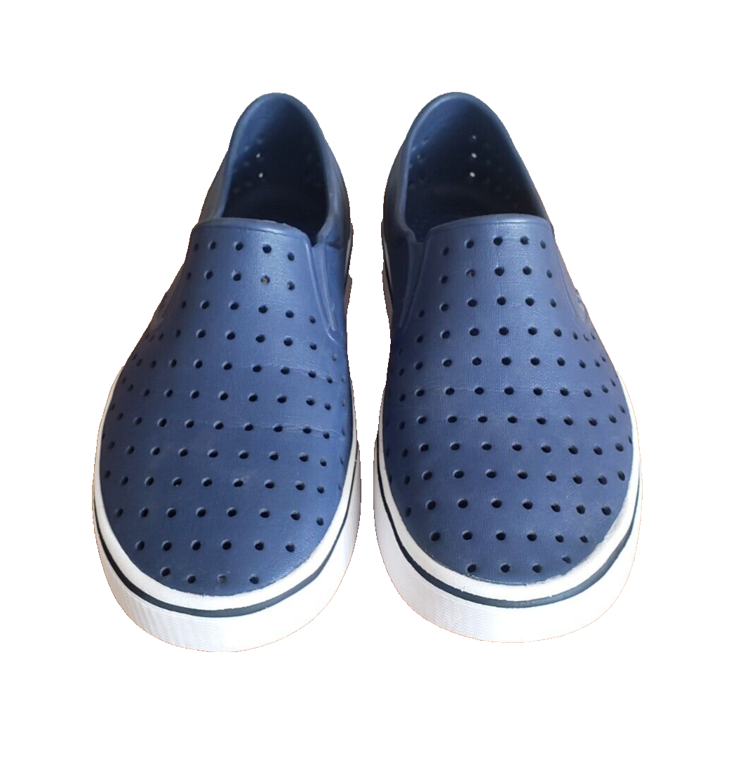 Native Adult Unisex Jefferson Slip-on Shoes Navy Blue White  display picture 3