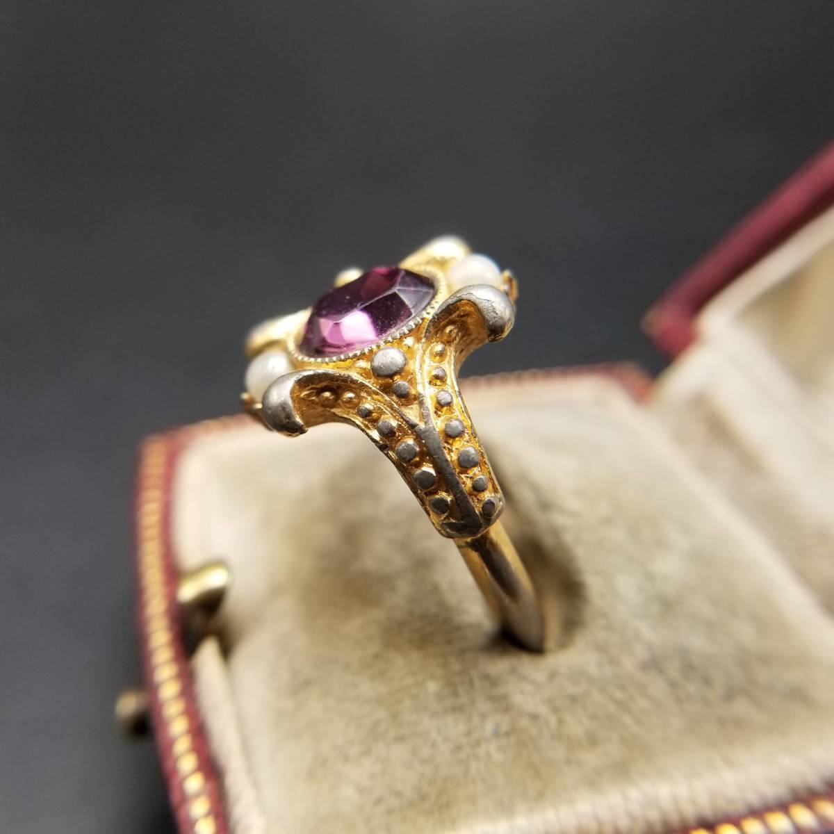 アクセサリー american vintage stone ring Retro 925 Sterling Silver American Eagle Ring Memorial