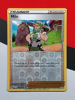 Milo Reverse Holo Trainer 057/073 Champions Path Pokemon NM