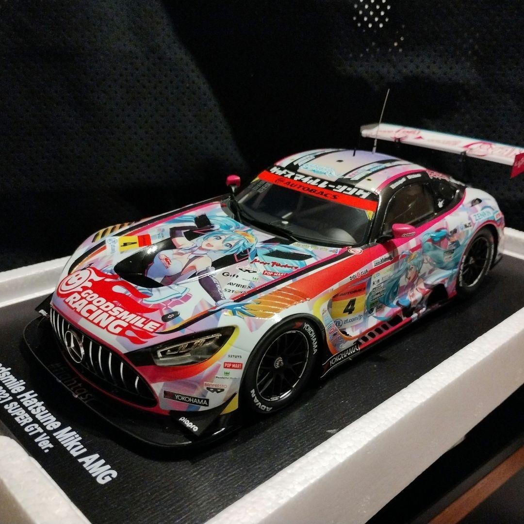 ミニカー Goodsmile Racing Hatsune Miku AMG 2021 Good Smile Racing Hatsune Miku 1/18 AMG 2021 Series SUPER GT