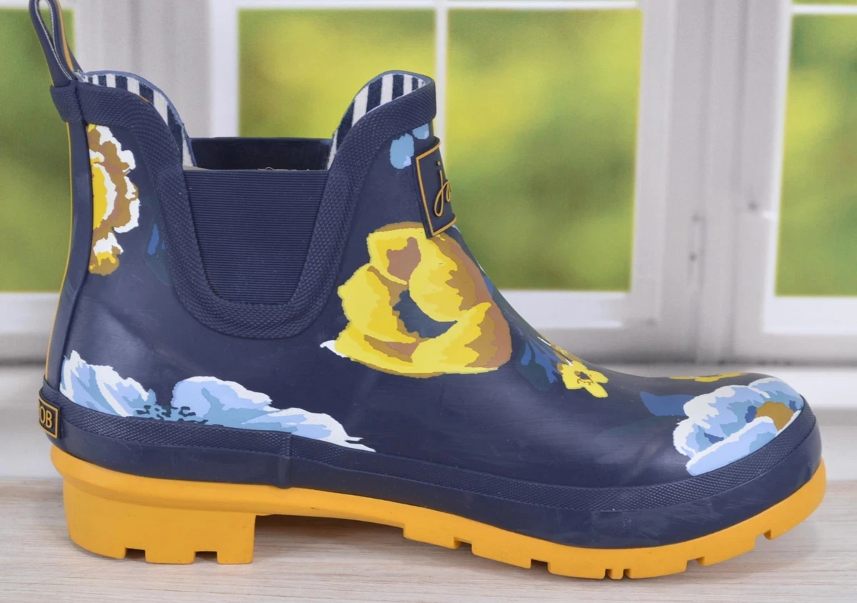 NEW Joules WELLIBOB Rubber Waterproof Welli Ankle Boots Shoes Size