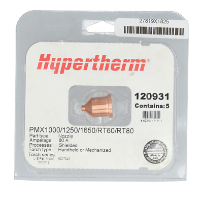 Hypertherm 120931  Nozzle New NFP  (5pcs)