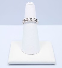 Sterling Silver Ring/Band with Braided Design 5 mm Wide