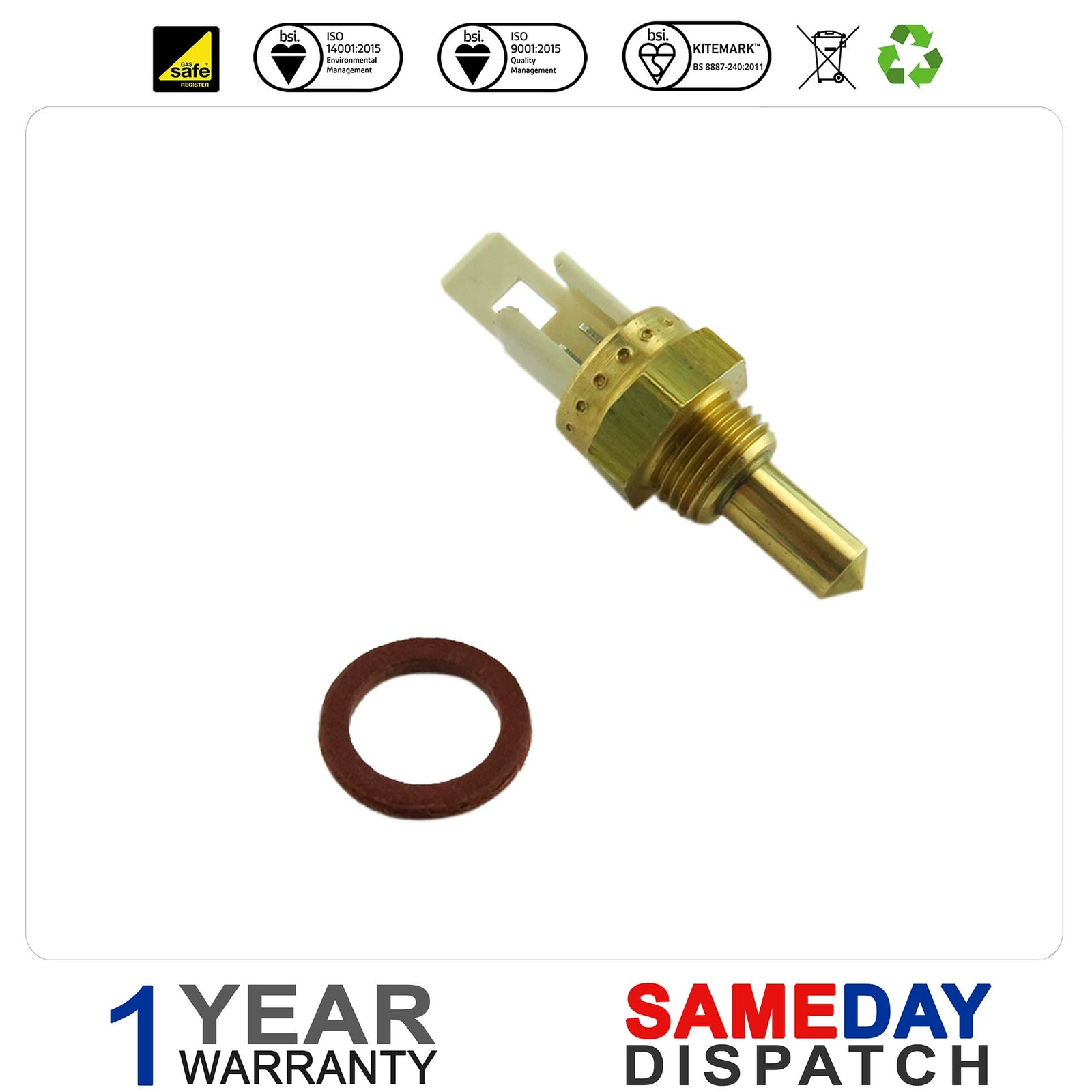 BAXI COMBI 80ECO 80E 105E 105HE THERMISTER TEMPERATURE SENSOR 5108265