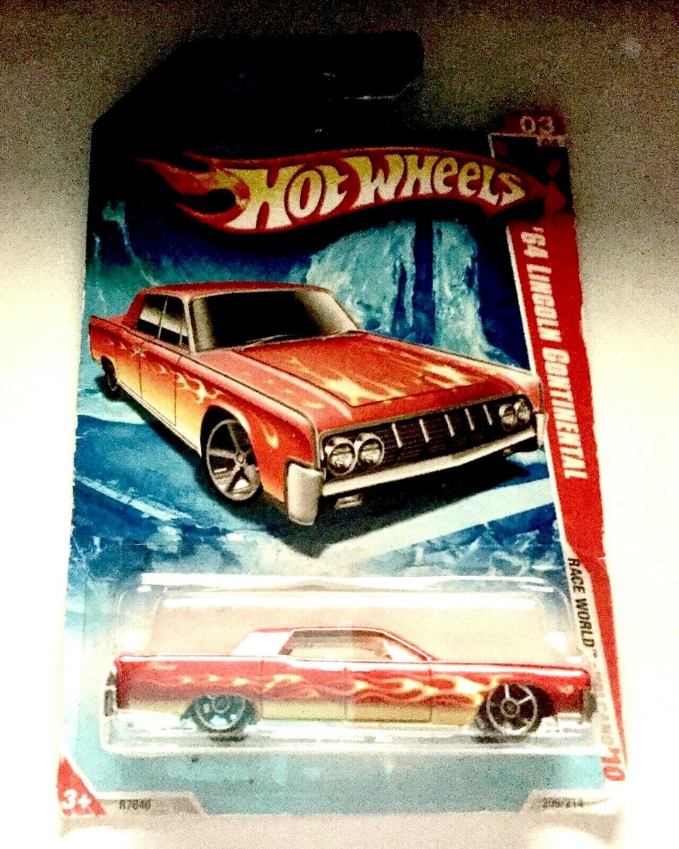 🏁 HOT WHEELS Red/Flames '64 Lincoln Continental - HW 2010