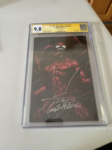 Carnage Black White & Blood #1 CGC 9.8 - Inhyuk Lee Signed Virgin Variant 2022