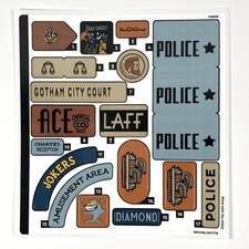 LEGO STICKER SHEET 1 76271 Batman The Animated Series Gotham City Decals DC