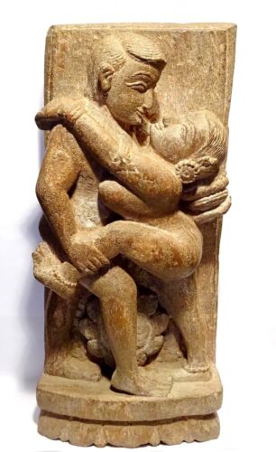 Erotic Sandstone Sculpture Temple Of Surya Konark India 19Th Century - Picture 3 of 12