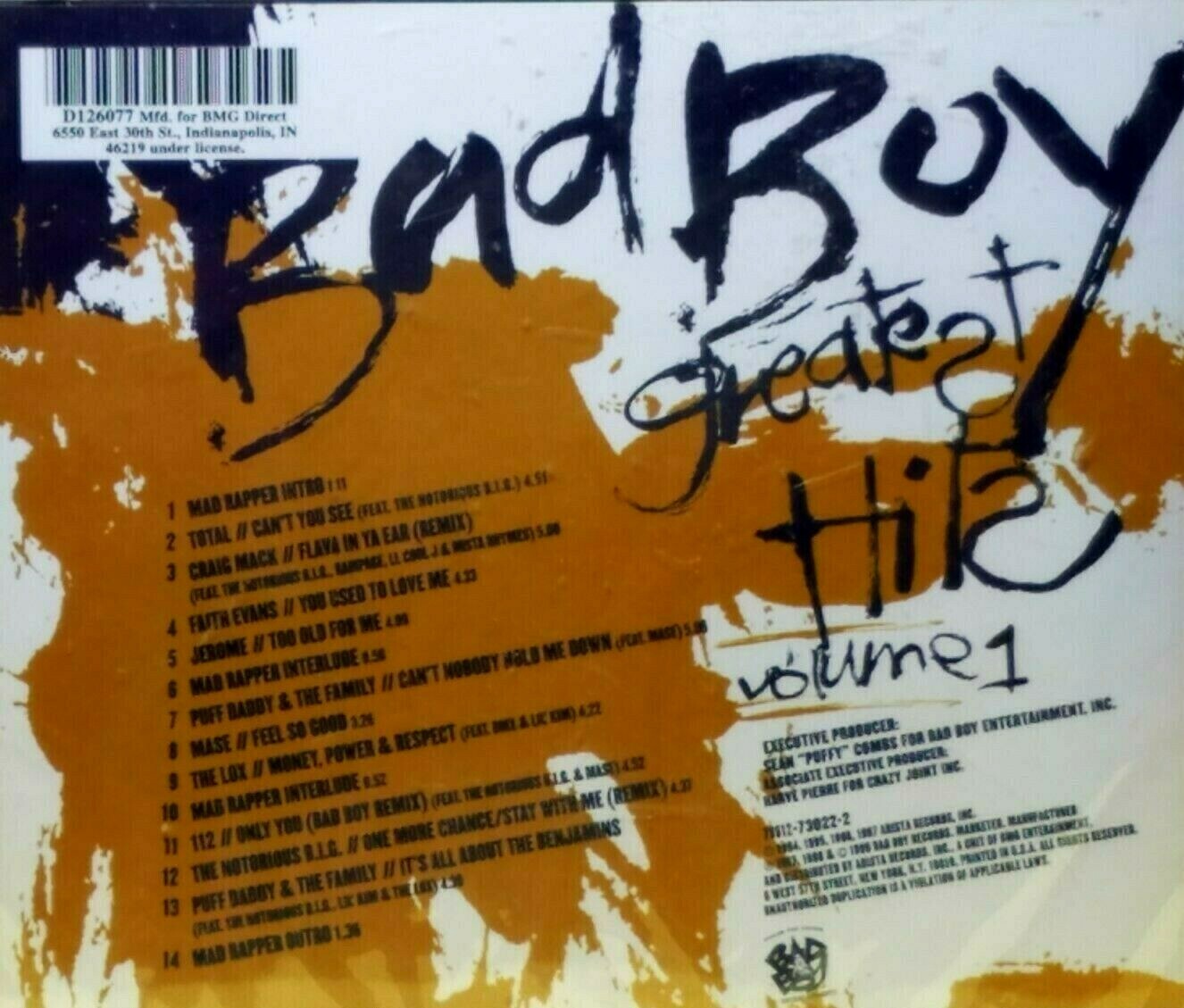 bad boy greatest hits volume 1