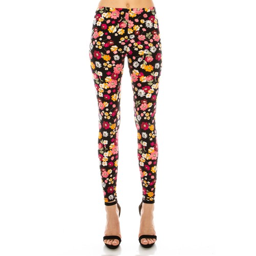 Leggings largos estampados para mujer de largo completo elásticos de material cepillado suave - Imagen 28 de 55