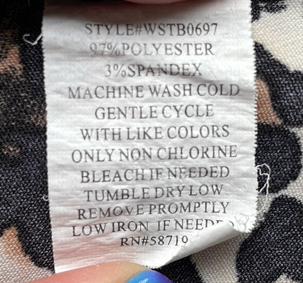 Notations leopard print button down wimens plus s… - image 6