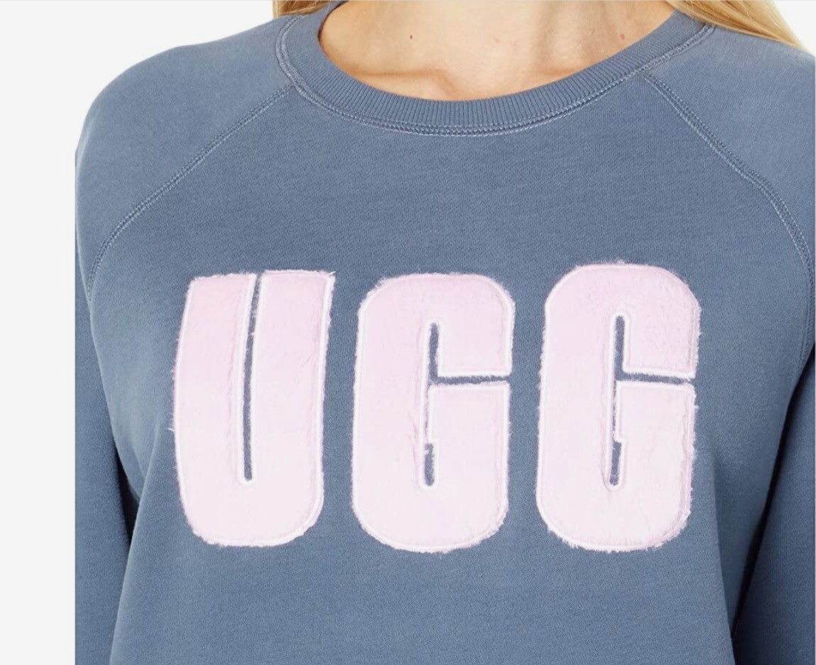 NEW 100% UGG Women's Madeline Fuzzy Logo Sweatshirt Soft NEW 100% UGG Women's Madeline Fuzzy Logo Sweatshirt Soft