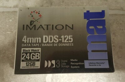 Tape Backup Imation 4mm DDS-125 DDS3 12GB/24GB Data Tape