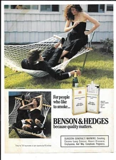 Vintage 1988 Benson & Hedges Cigarette Print Ad