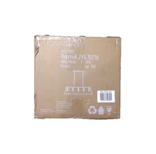 JONATHAN Y Floyd 38 in. 5-Light Iron Farmhouse Vintage LED Dimmable Pendant