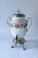 VTG ROYAL ROCHESTER FRAUNFELTER ELECTRIC COFFEE PERCOLATOR LUSTERWARE, NY 1924