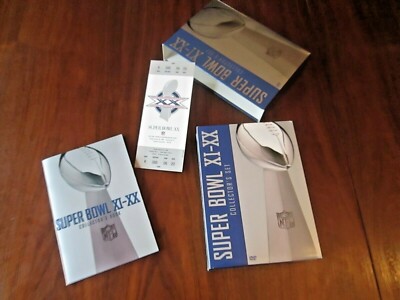 SUPER BOWL XI-XX Collector's Set 5-Disc DVD Boxed Set NFL Football