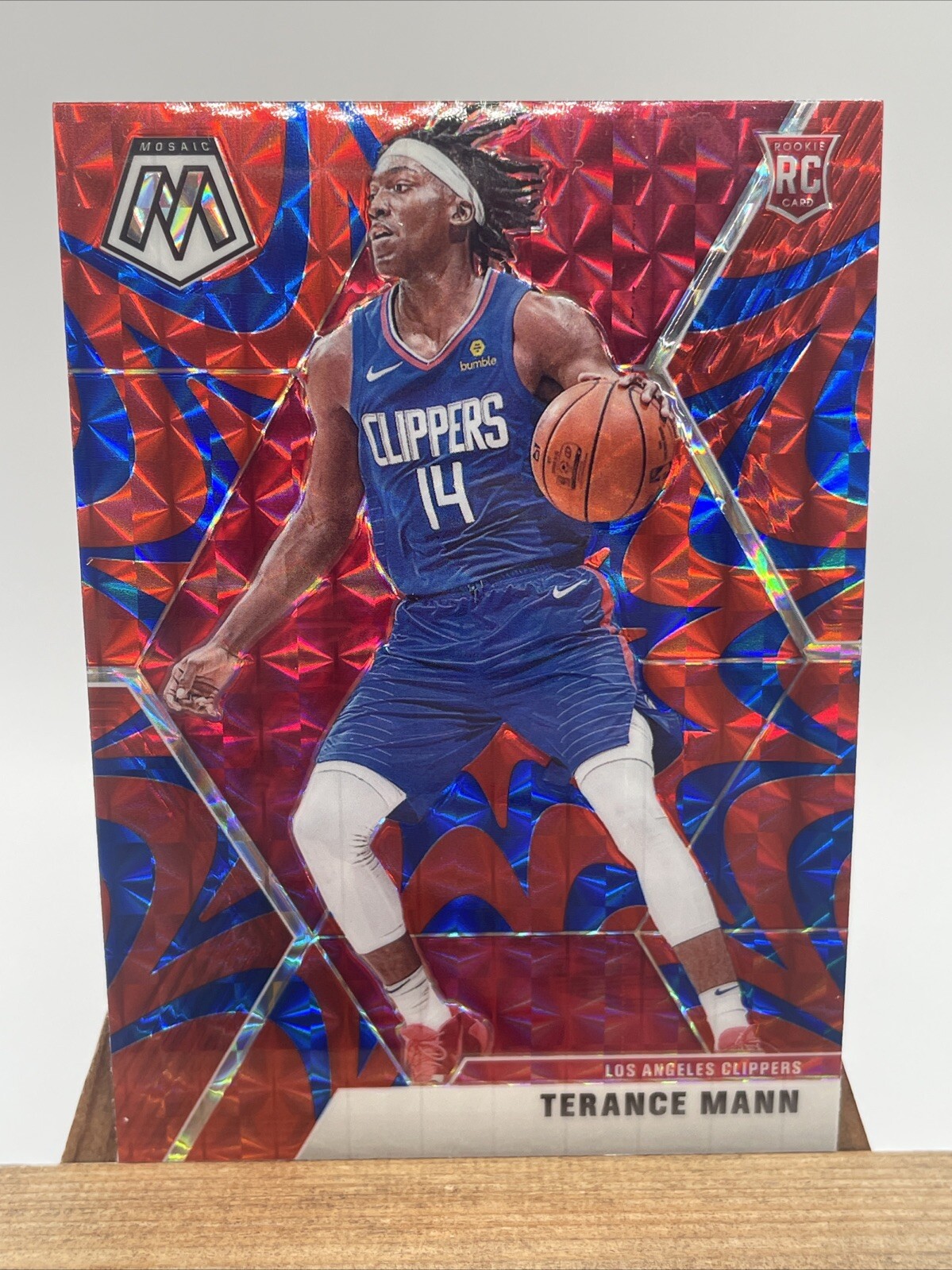 Terance Mann 2019-20 Panini Mosaic #246 Reactive Blue
