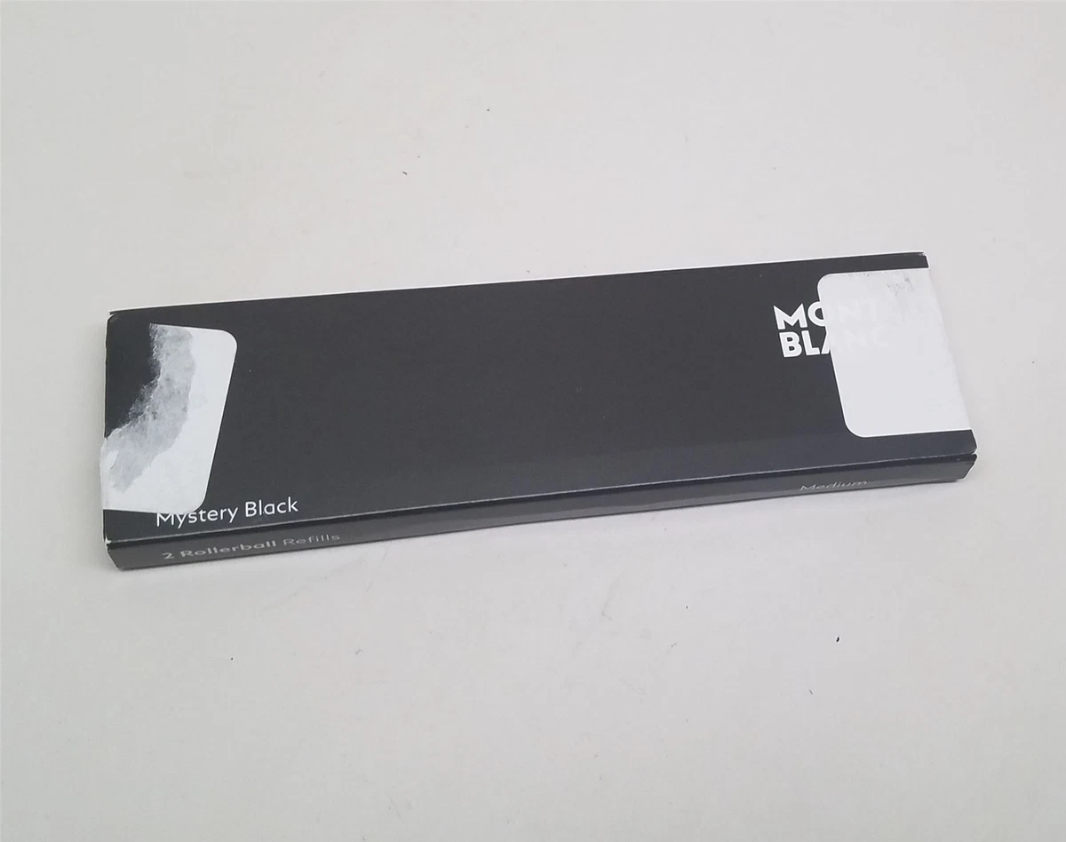 Montblanc Rollerball 2 x Pen Refill Medium Mystery Black 105158