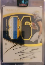 HUNTER HENRY 2016 Panini Immaculate Collection Numbers Rookie Patch RC /86