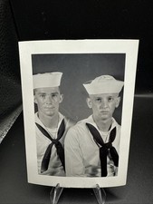 Military Interest Photo, Soldiers Posing, Men, Sailors, Navy, Uniform