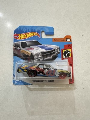 HOT WHEELS 50TH HW DAREDEVILS SERIES 1/5 '70 CHEVELLE SS WAGON (silver)