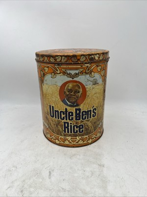 UNCLE BENS RICE 40th Anniversary Limited Edition Tin Canister & Lid 1943-1983