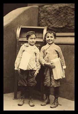 Selling Papers at the Reading Terminal Market Lewis Wickes Hine Poster Print