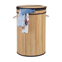 WäSchekorb Bambus WäSchebox Faltbarer WäSchesammler WäSchekiste 3Er Set 65 Liter