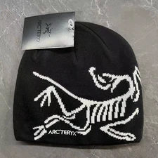 Arc'teryx Bird Head Toque Beanie Hat Orca Black – Unisex Winter Wool NWT