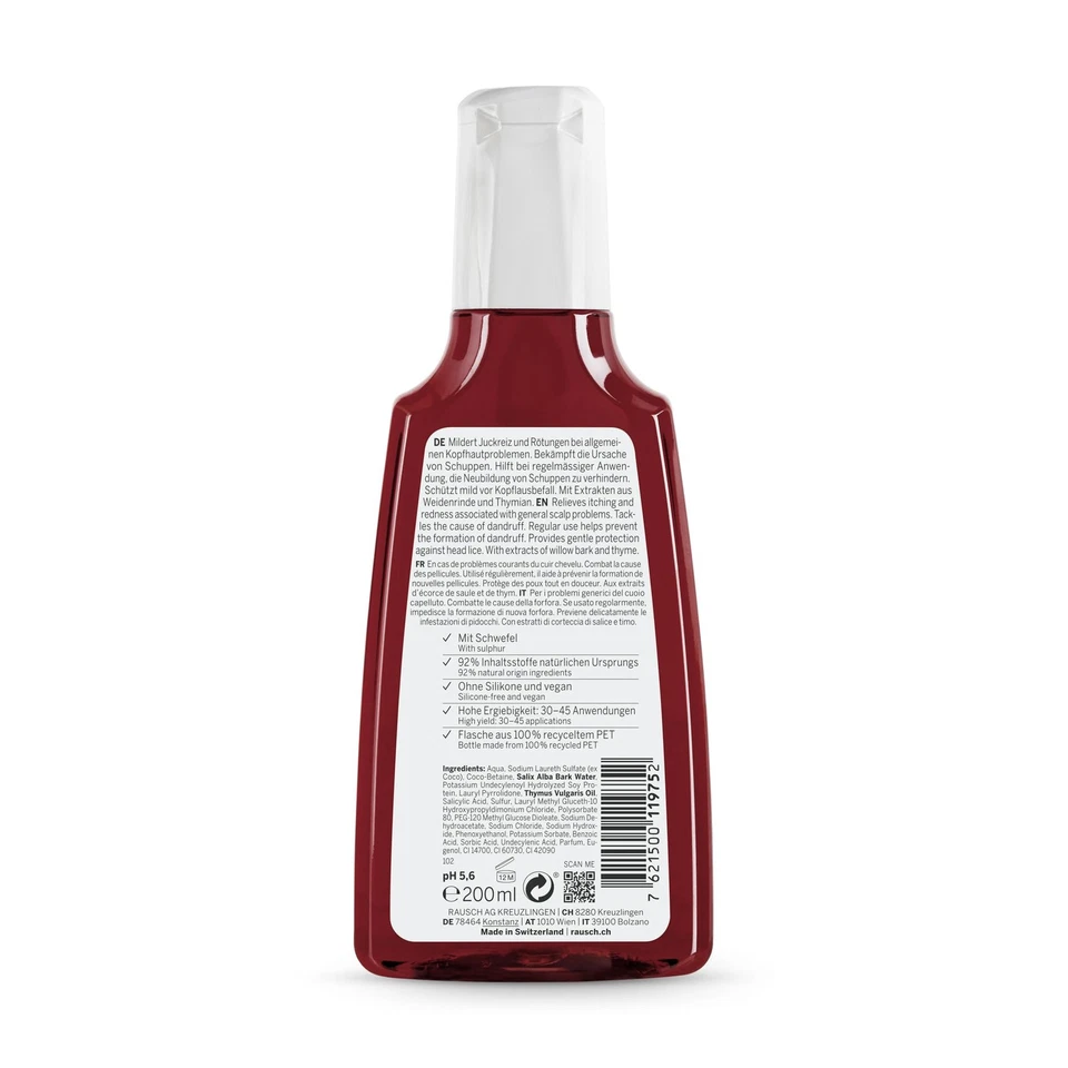 Xampu para tratamento de casca de salgueiro Rausch 200 ml - Imagem 2 de 4