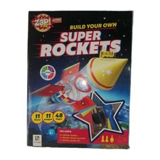 Rare HTF Build Your Own Super Rockets /DIY Rockets 1 Launcher & 1 Rocket Kit