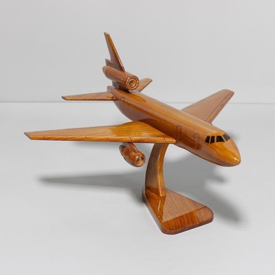 Handmade KC-10 Extender Wooden Model   Mahogany Aerial Refueling Jet
