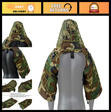 Camouflage Tactical Ghillie Suit Foundation, Ripstop Material, Hunting Hood