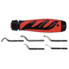 Shaviv 155-00162 Deburring Tool Set, Plastic, Hi Speed Stl.