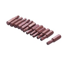 H4 Hex Head Security Screwdriver Bits 12 PCS 1/4 Hex Shank S2 Steel 25mm