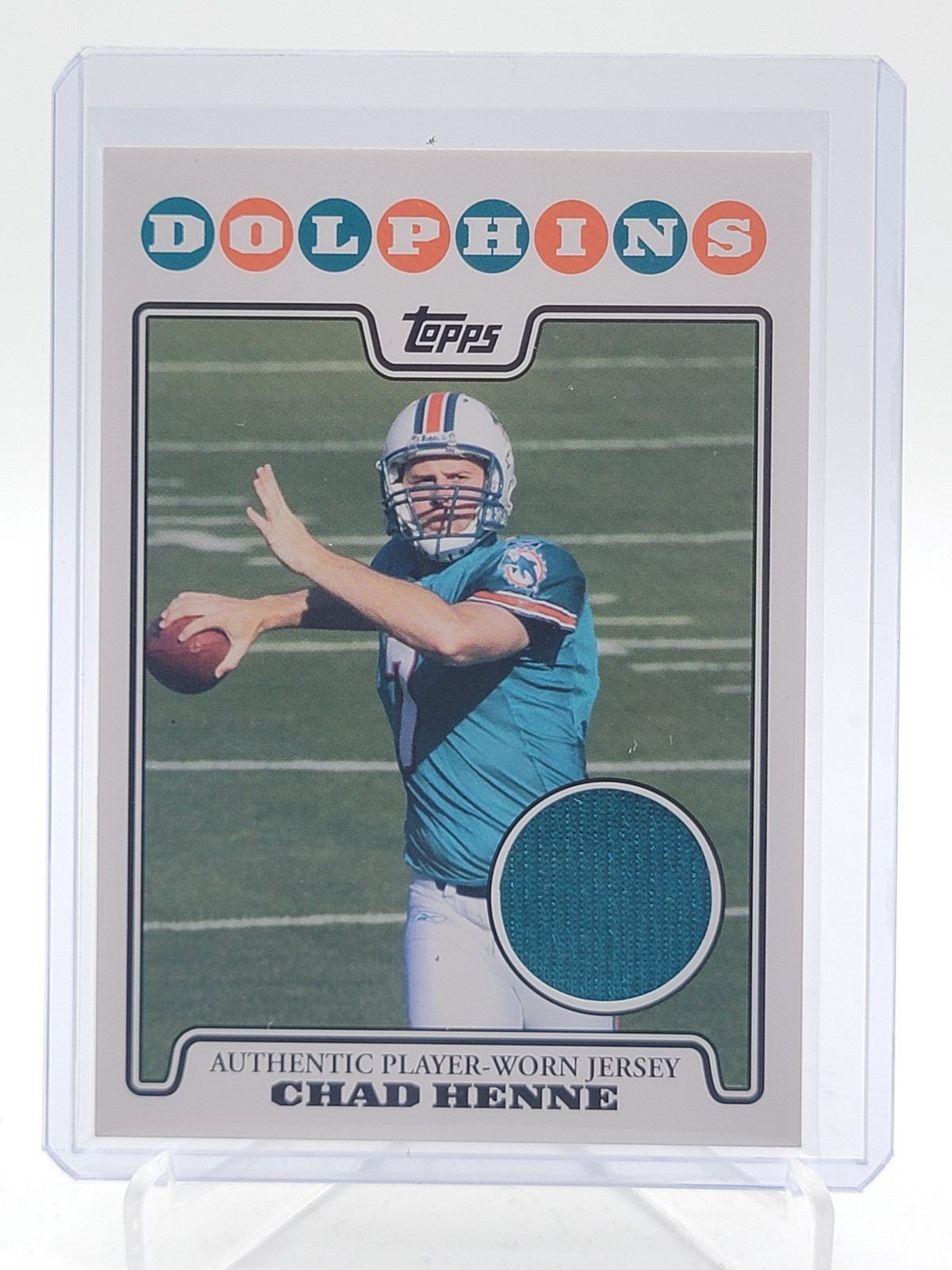 Chad Henne Topps Rookie Premiere Jersey Autographs #RPRCH Chrome Patch
