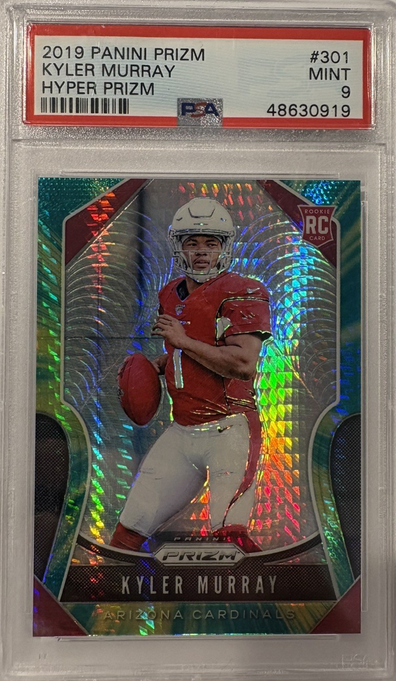 2019 Panini Prizm Kyler Murray Hyper Numbered /175 Rookie RC Graded PSA 9 Viking