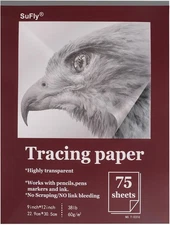 Tracing Paper for Drawing, 9 X 12'' 9-x-12-inch:1 Pack, Clear 