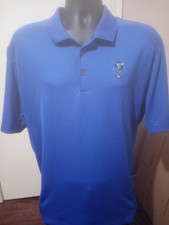 Walt Disney World Nike Golf Tour Performance Dri-Fit Blue Polo Shirt Mens XL