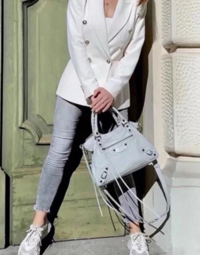 ZARA TAILORED DOUBLE-BREASTED BLAZER OYSTER WHITE SS24 SIZES M REF. 7792/293 image 6