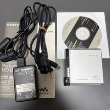 SONY MZ-RH1 Hi-MD Walkman Linear PCM Recorder Tested Working w/AC Adapter