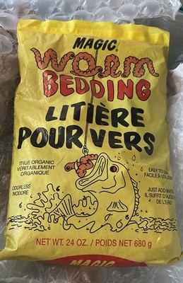 Magic Products Worm Bedding Bag Fishing Bait, 1.5-Pound, Brown