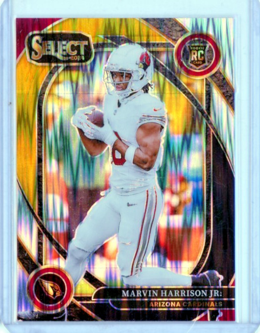 2024 Select Marvin Harrison Jr Rookie Club Level Black & Gold Shock Prizm # 219