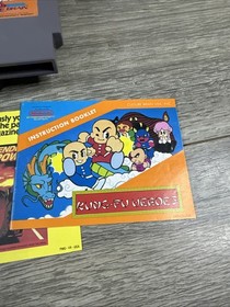 Nintendo NES Kung Fu Heroes CIB Complete registration card box protector