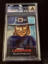 2025 Horror Legends Masterpieces Sketch Card 1/1 John Carver By Elijah Dosado