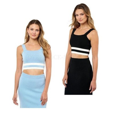 WOMEN EDITED BY REMI BADER SOFT SWEATER KNIT CROPPED TANK TOP! TOP ONLY! VARIETY