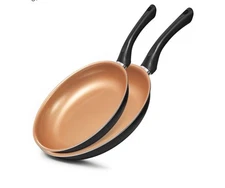 Cupertino 8+10 Copper Frypan Non Stick Free Shipping