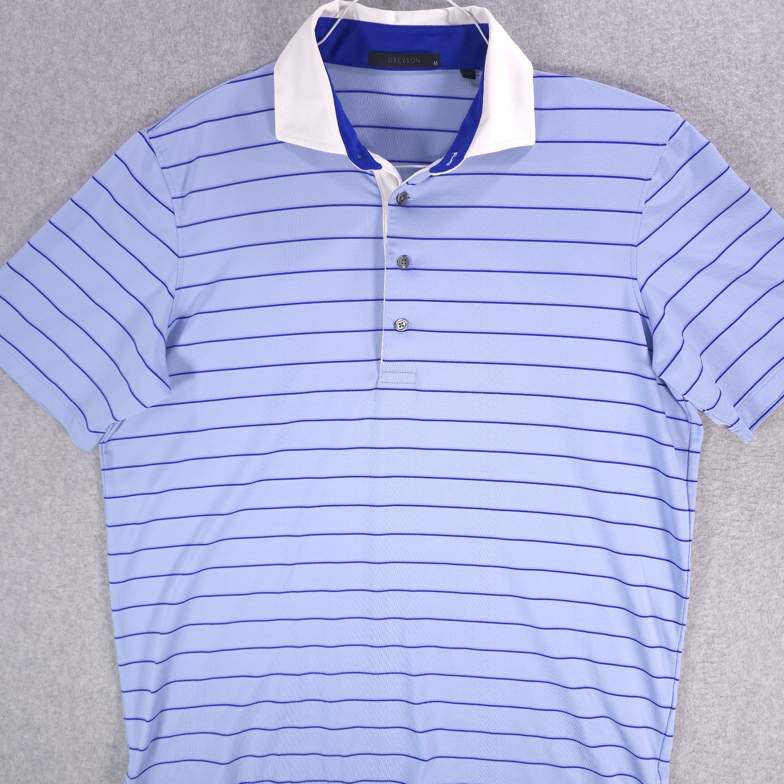 Greyson Striped Stretch Performance Wolf Blue Gol… - image 7