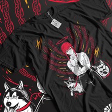 Makima Chainsaw Man T-Shirt Horror Anime Manga Otaku Denji Unisex Shirt Black